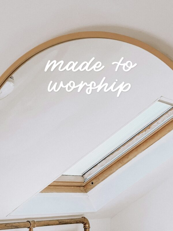 Vinyl-Sticker „made to worship“